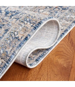 Safavieh Harlow Ivory Blue / Grey HAR163 6 ft. 3 in. X 6 ft. 3 in. Round Rug