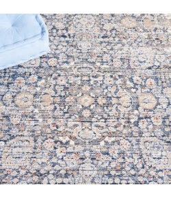 Safavieh Harlow Ivory Blue / Grey HAR163 6 ft. 3 in. X 6 ft. 3 in. Round Rug