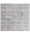 Safavieh Harlow Ivory Blue / Grey HAR163 6 ft. 3 in. X 6 ft. 3 in. Square Rug