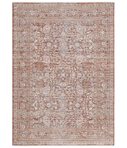 Safavieh Harlow Rust / Ivory Grey HAR163 9 ft. X 12 ft. Rectangle Rug