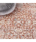 Safavieh Harlow Rust / Ivory Grey HAR163 6 ft. 3 in. X 6 ft. 3 in. Round Rug