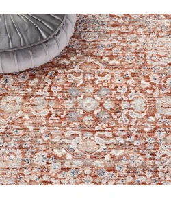 Safavieh Harlow Rust / Ivory Grey HAR163 6 ft. 3 in. X 6 ft. 3 in. Round Rug