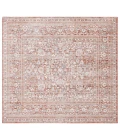 Safavieh Harlow Rust / Ivory Grey HAR163 6 ft. 3 in. X 6 ft. 3 in. Square Rug