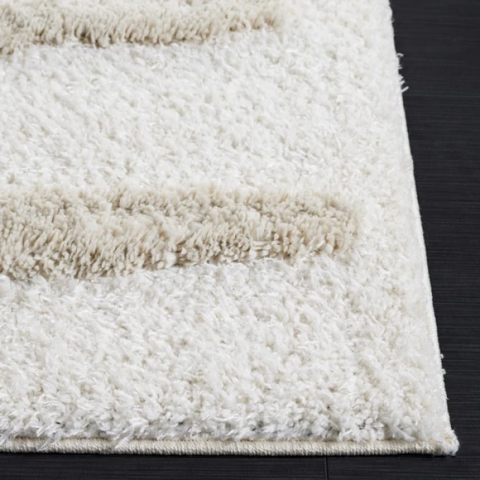 Safavieh Hi-Lo Shag Beige HLS202 2 ft. 2 in. X 8 ft. Runner Rug