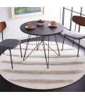 Safavieh Hi-Lo Shag Beige HLS202 6 ft. 7 in. X 6 ft. 7 in. Round Rug
