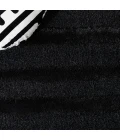 Safavieh Hi-Lo Shag Charcoal HLS202 6 ft. 7 in. X 6 ft. 7 in. Square Rug