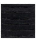 Safavieh Hi-Lo Shag Charcoal HLS202 6 ft. 7 in. X 6 ft. 7 in. Square Rug