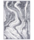 Safavieh Hi-Lo Shag Grey / Light Grey HLS208 5 ft. 3 in. X 7 ft. 6 in. Rectangle Rug
