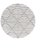 Safavieh Hi-Lo Shag Grey / Beige HLS212 6 ft. 7 in. X 6 ft. 7 in. Round Rug