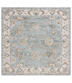 Safavieh Hamilton Blue / Gold HLT106 6 ft. 7 in. X 6 ft. 7 in. Square Rug