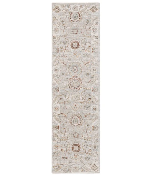 Safavieh Hamilton Grey / Gold HLT108 2 ft. 2 in. X 8 ft. Runner Rug