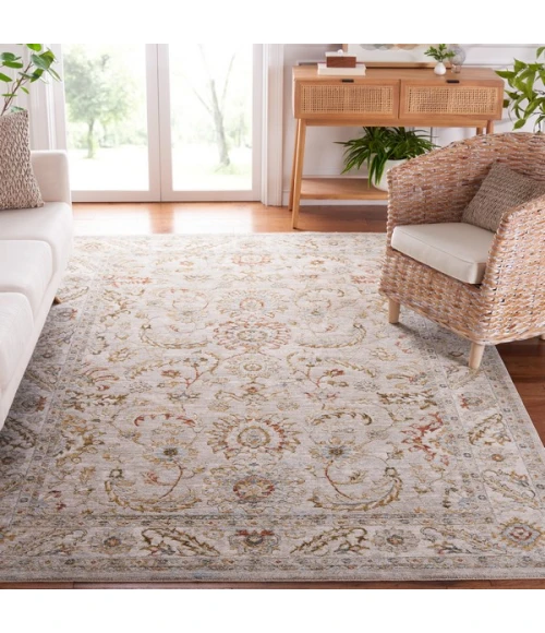 Safavieh Hamilton Grey / Gold HLT108 4 ft. X 6 ft. Rectangle Rug