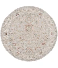 Safavieh Hamilton Grey / Gold HLT108 6 ft. 7 in. X 6 ft. 7 in. Round Rug