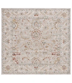 Safavieh Hamilton Grey / Gold HLT108 6 ft. 7 in. X 6 ft. 7 in. Square Rug
