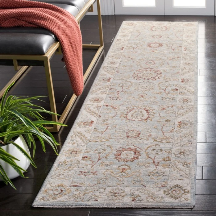 Safavieh Hamilton Blue / Gold HLT108 2 ft. 2 in. X 8 ft. Runner Rug