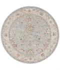 Safavieh Hamilton Blue / Gold HLT108 6 ft. 7 in. X 6 ft. 7 in. Round Rug