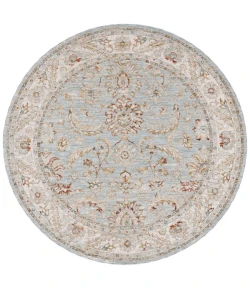 Safavieh Hamilton Blue / Gold HLT108 6 ft. 7 in. X 6 ft. 7 in. Round Rug