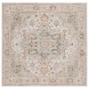 Safavieh Hamilton Ivory / Blue HLT110 6 ft. 7 in. X 6 ft. 7 in. Square Rug