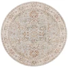 Safavieh Hamilton Grey / Blue HLT110 6 ft. 7 in. X 6 ft. 7 in. Round Rug