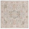 Safavieh Hamilton Grey / Blue HLT110 6 ft. 7 in. X 6 ft. 7 in. Square Rug