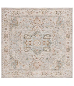 Safavieh Hamilton Grey / Blue HLT110 6 ft. 7 in. X 6 ft. 7 in. Square Rug