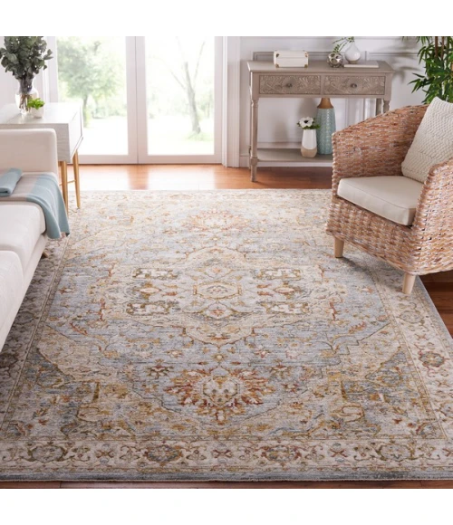 Safavieh Hamilton Blue / Grey HLT110 8 ft. X 10 ft. Rectangle Rug