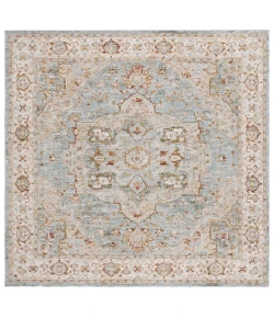 Safavieh Hamilton Blue / Grey HLT110 6 ft. 7 in. X 6 ft. 7 in. Square Rug