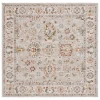 Safavieh Hamilton Grey / Rust HLT112 6 ft. 7 in. X 6 ft. 7 in. Square Rug