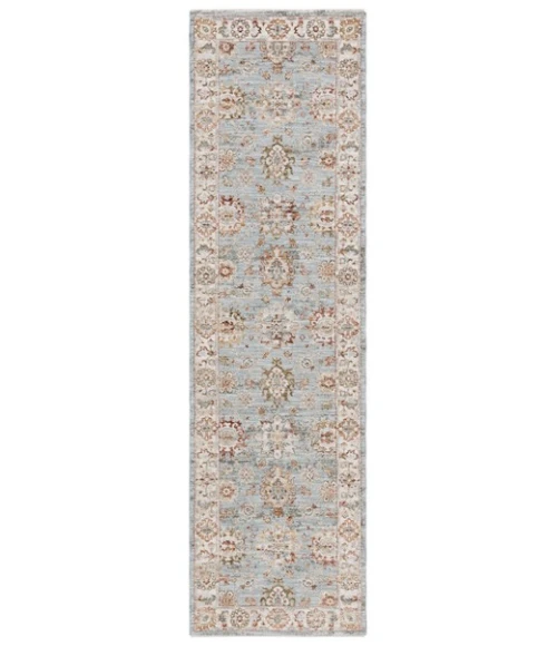 Safavieh Hamilton Blue / Ivory HLT112 2 ft. 2 in. X 8 ft. Runner Rug
