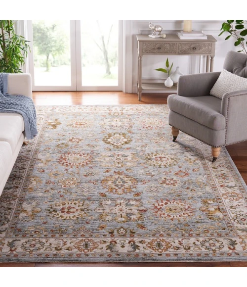 Safavieh Hamilton Blue / Ivory HLT112 8 ft. X 10 ft. Rectangle Rug