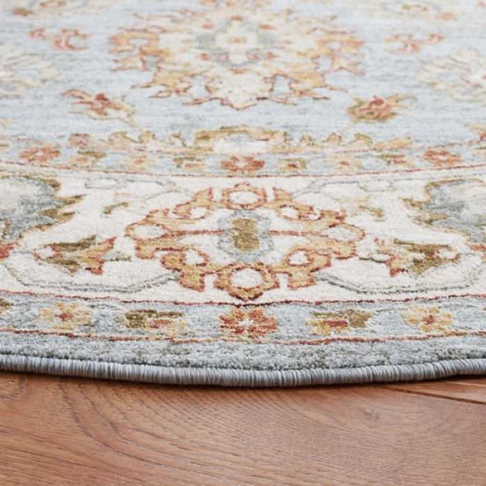 Safavieh Hamilton Blue / Ivory HLT112 6 ft. 7 in. X 6 ft. 7 in. Square Rug
