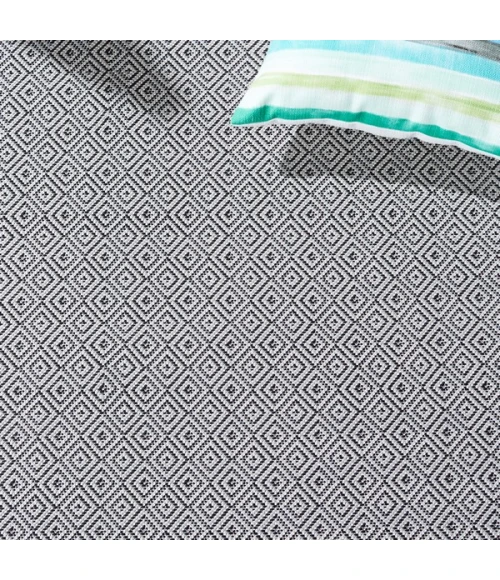 Safavieh Hampton Grey / Black HTN230 4 ft. X 6 ft. Rectangle Rug