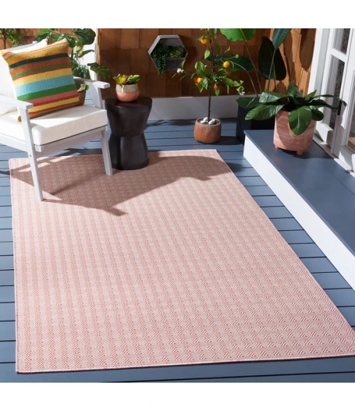 Safavieh Hampton Terracotta / Ivory HTN230 9 ft. X 12 ft. Rectangle Rug