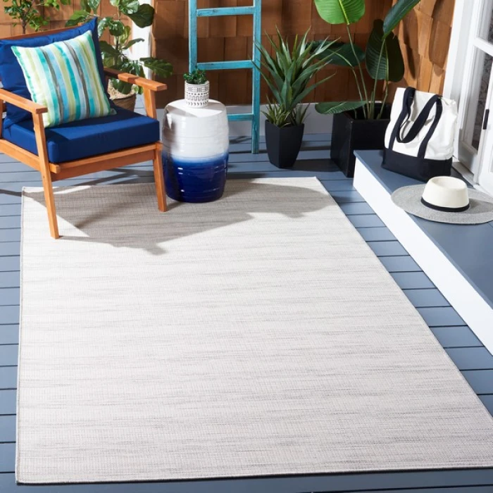 Safavieh Hampton Ivory / Grey HTN231 4 ft. X 6 ft. Rectangle Rug