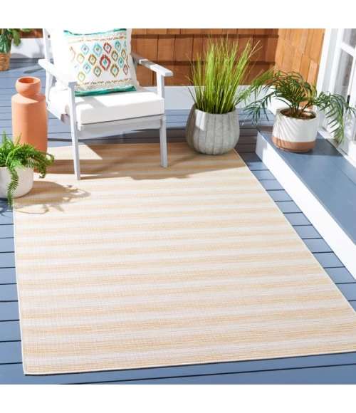 Safavieh Hampton Yellow HTN231 5 ft. 1 in. X 7 ft. 6 in. Rectangle Rug