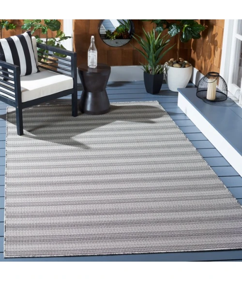 Safavieh Hampton Black / Grey HTN231 6 ft. 5 in. X 9 ft. 6 in. Rectangle Rug