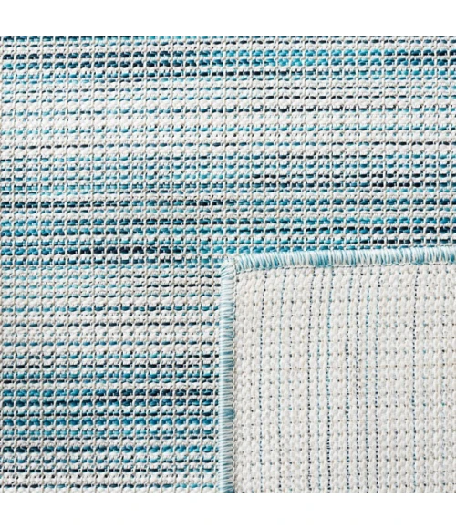 Safavieh Hampton Aqua / Ivory HTN231 2 ft. X 9 ft. Runner Rug