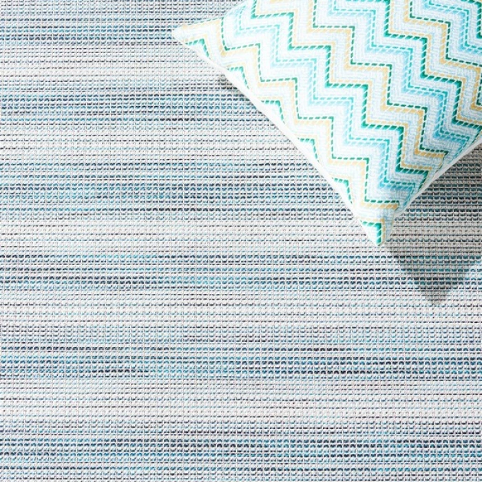 Safavieh Hampton Aqua / Ivory HTN231 6 ft. 5 in. X 6 ft. 5 in. Round Rug
