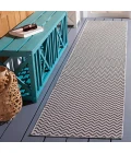 Safavieh Hampton Black / Grey HTN237 2 ft. X 9 ft. Runner Rug