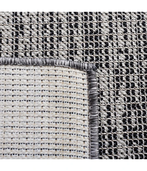 Safavieh Hampton Black / Grey HTN237 2 ft. X 9 ft. Runner Rug