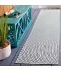 Safavieh Hampton Beige / Aqua HTN237 2 ft. X 9 ft. Runner Rug