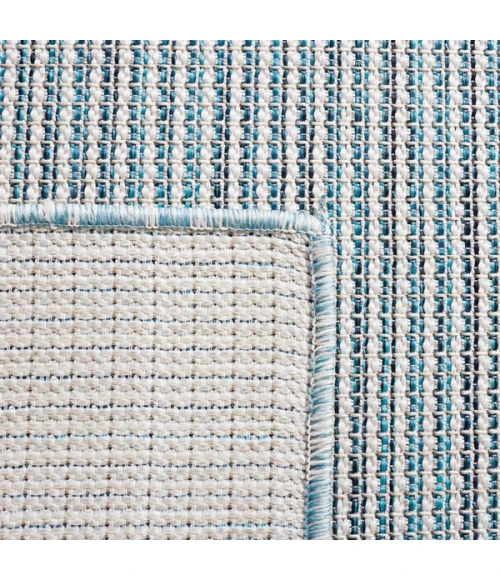 Safavieh Hampton Beige / Aqua HTN237 2 ft. X 9 ft. Runner Rug