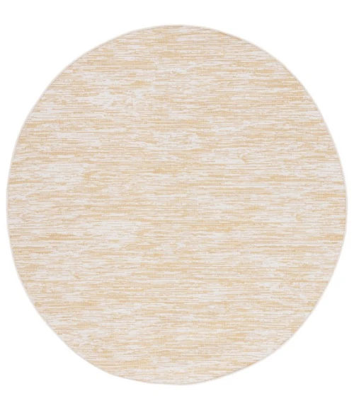 Safavieh Hampton Yellow HTN238 6 ft. 5 in. X 6 ft. 5 in. Round Rug