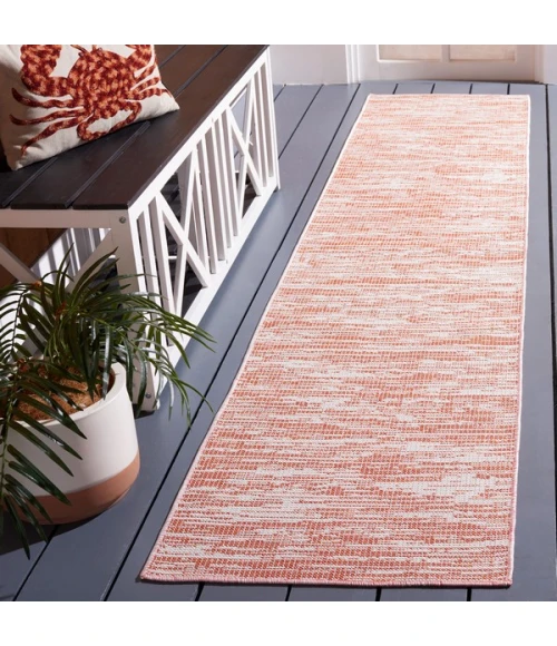 Safavieh Hampton Terracotta HTN238 2 ft. X 9 ft. Runner Rug