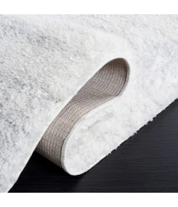 Safavieh Jasmine Shag Ivory / Light Grey JSM100 6 ft. 7 in. X 6 ft. 7 in. Square Rug