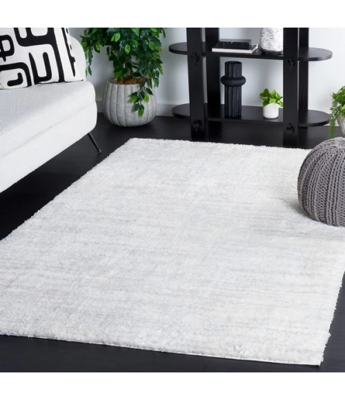 Safavieh Jasmine Shag Ivory / Light Grey JSM100 4 ft. X 6 ft. Rectangle Rug