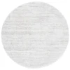 Safavieh Jasmine Shag Ivory / Light Grey JSM100 6 ft. 7 in. X 6 ft. 7 in. Round Rug