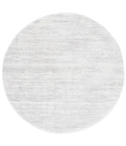 Safavieh Jasmine Shag Ivory / Light Grey JSM100 6 ft. 7 in. X 6 ft. 7 in. Round Rug