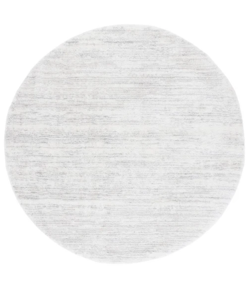 Safavieh Jasmine Shag Ivory / Light Grey JSM100 6 ft. 7 in. X 6 ft. 7 in. Round Rug