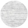 Safavieh Jasmine Shag Ivory / Grey JSM100 6 ft. 7 in. X 6 ft. 7 in. Round Rug